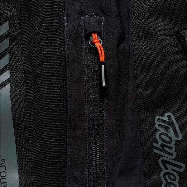 Clean studio shot of Troy Lee Designs - Scout GP Pro Mono Pants; showing panel layout, seams, and overall cut; SKU 2914720; Colors: Black; Sizes: 28-40