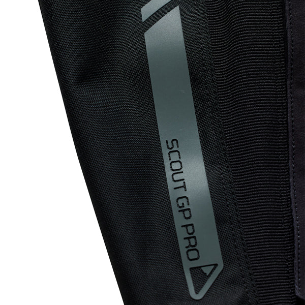 Studio photo on a white background of Troy Lee Designs - Scout GP Pro Mono Pants; showing panel layout, seams, and overall cut; SKU 2914720; Colors: Black