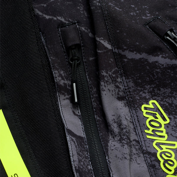 Clean studio shot of Troy Lee Designs - Scout GP Pro Slab Pants; showing panel layout, seams, and overall cut; SKU 2918660; Colors: Black, Timber