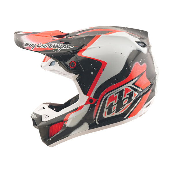 Crisp studio image on a white background of Troy Lee Designs - SE5 Carbon Membrane MIPS Helmet; showing helmet shell shape and vent layout; SKU 1717700