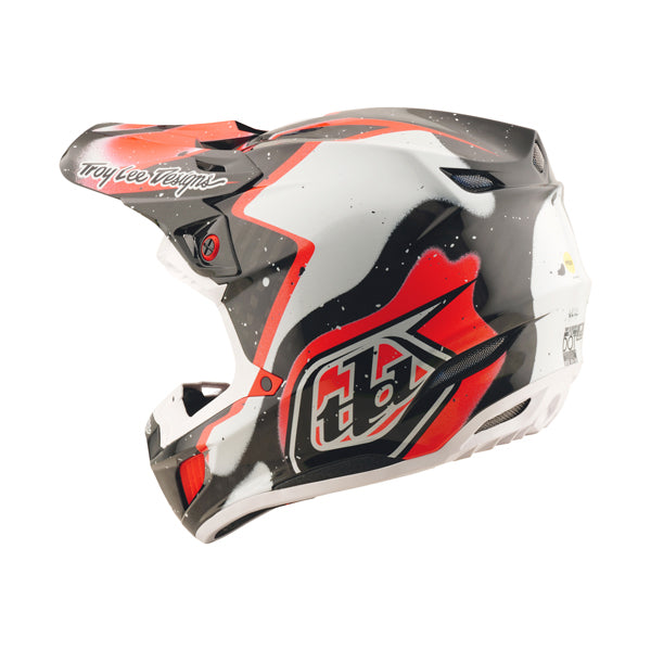 High-resolution studio image of Troy Lee Designs - SE5 Carbon Membrane MIPS Helmet; showing helmet shell shape and vent layout; SKU 1717700; Sizes: XS-2XL