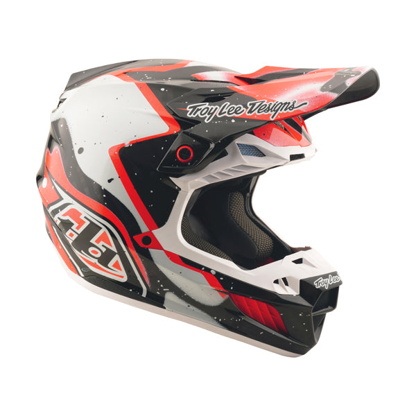 Crisp studio image on a white background of Troy Lee Designs - SE5 Carbon Membrane MIPS Helmet; showing helmet shell shape and vent layout; SKU 1717700