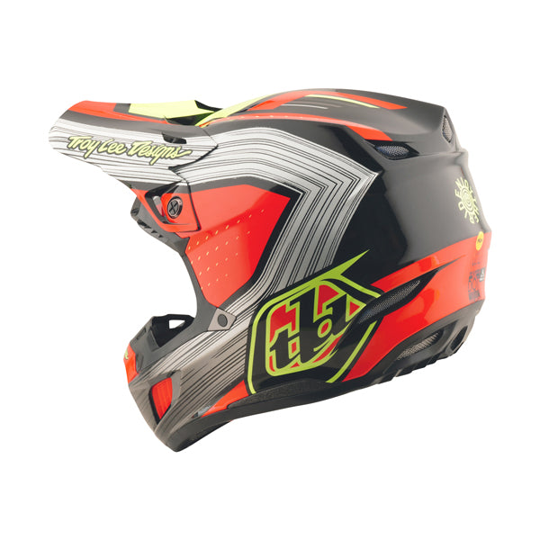 Professional studio photo of Troy Lee Designs - SE5 Composite Stripes MIPS Helmet; showing helmet shell shape and vent layout; SKU 1822600; Sizes: XS-2XL