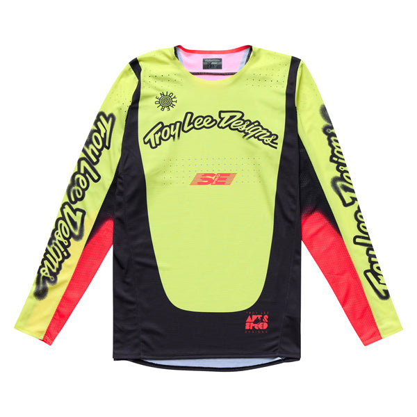 High-resolution studio image of Troy Lee Designs - SE Pro Roam Jersey; showing fabric texture, panel layout, and graphics; SKU 3017720; Sizes: S-2XL