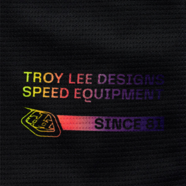Studio photo on a white background of Troy Lee Designs - SE Pro Stripes Jersey; showing fabric texture, panel layout, and graphics; SKU 3012600