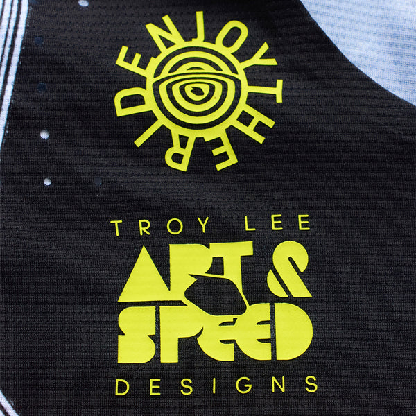 Studio photo on a white background of Troy Lee Designs - SE Pro Stripes Jersey; showing fabric texture, panel layout, and graphics; SKU 3012600