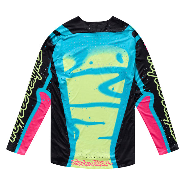 Studio photo on a white background of Troy Lee Designs - SE Ultra Membrane Jersey; showing fabric texture, panel layout, and graphics; SKU 3547700
