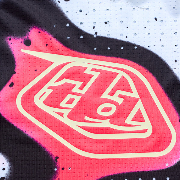 Studio photo on a white background of Troy Lee Designs - SE Ultra Membrane Jersey; showing fabric texture, panel layout, and graphics; SKU 3547700