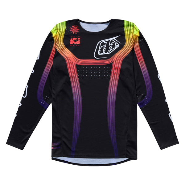 Studio photo on a white background of Troy Lee Designs - SE Pro Stripes Jersey (Youth); showing fabric texture, panel layout, and graphics; SKU 3932600