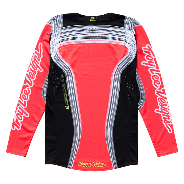 Professional studio photo of Troy Lee Designs - SE Pro Stripes Jersey (Youth); showing fabric texture, panel layout, and graphics; SKU 3932600