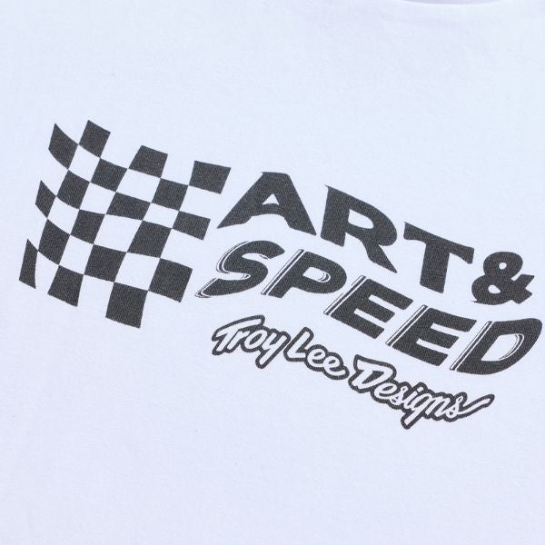 Troy Lee Designs - Finish Line Tee riding gear in White alternate product view 3 sku 701235002