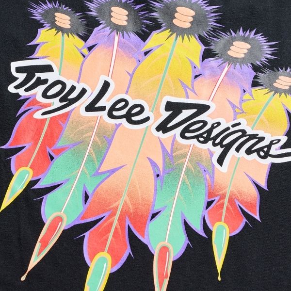 Troy Lee Designs - Feather Tee riding gear in Black alternate product view 4 sku 701571022