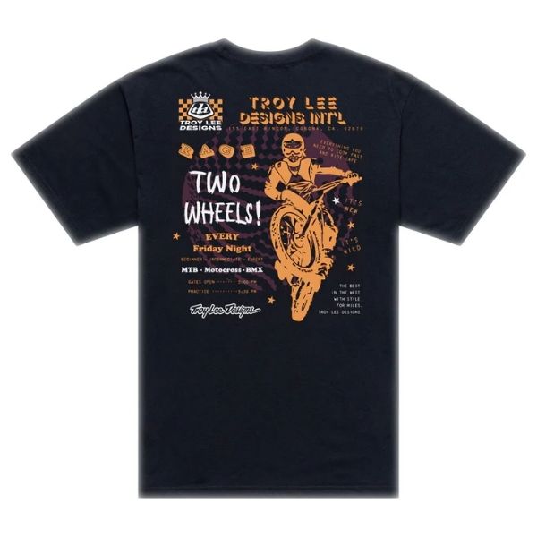 Troy Lee Designs - Friday Night Tee riding gear in Black alternate product view 2 sku 701716002