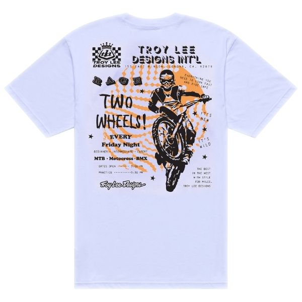 Troy Lee Designs - Friday Night Tee riding gear in White alternate product view 6 sku 701716002