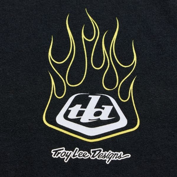 Troy Lee Designs - Flame2 Tee riding gear in Black alternate product view 3 sku 701731002