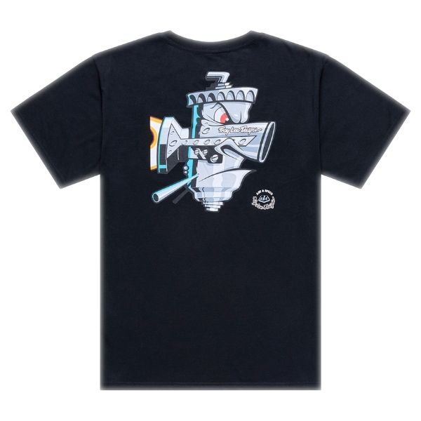 Troy Lee Designs - Carb Club Tee riding gear in Black alternate product view 2 sku 701737002