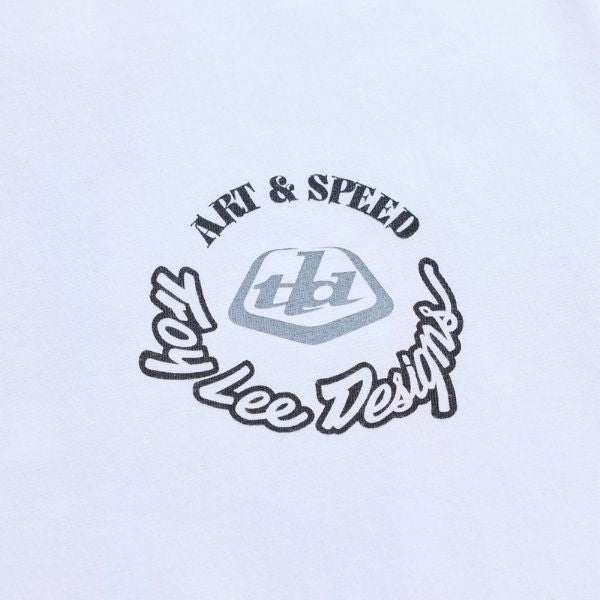 Troy Lee Designs - Carb Club Tee riding gear in White alternate product view 9 sku 701737002