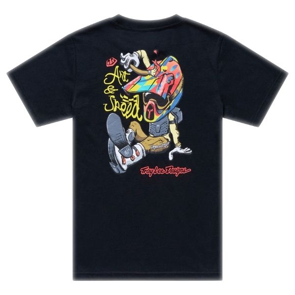 Troy Lee Designs - Heritage Tee (Youth) riding gear in Black alternate product view 2 sku 724432002