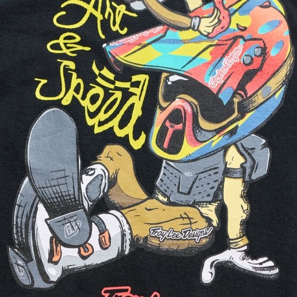 Troy Lee Designs - Heritage Tee (Youth) riding gear in Black alternate product view 4 sku 724432002