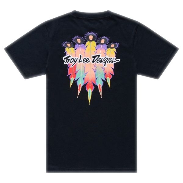 Troy Lee Designs - Feathers Tee (Youth) riding gear in Black alternate product view 2 sku 724571022