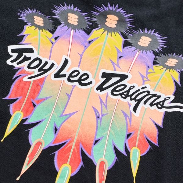 Troy Lee Designs - Feathers Tee (Youth) riding gear in Black alternate product view 4 sku 724571022