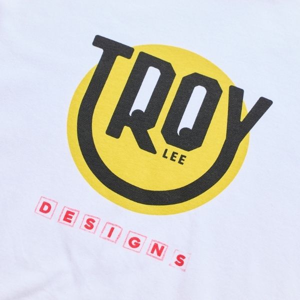 Troy Lee Designs - Happy Dayz Tee (Youth) riding gear in White alternate product view 3 sku 724693002