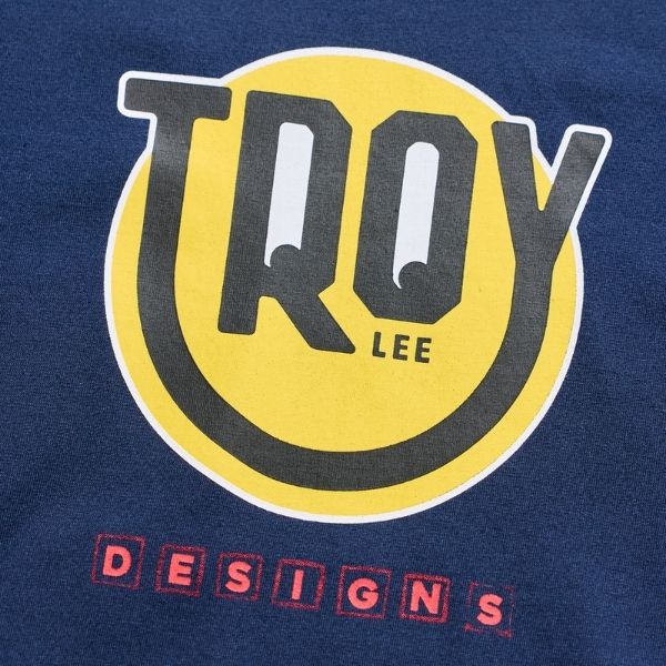 Troy Lee Designs - Happy Dayz Tee (Youth) riding gear in Navy alternate product view 8 sku 724693002