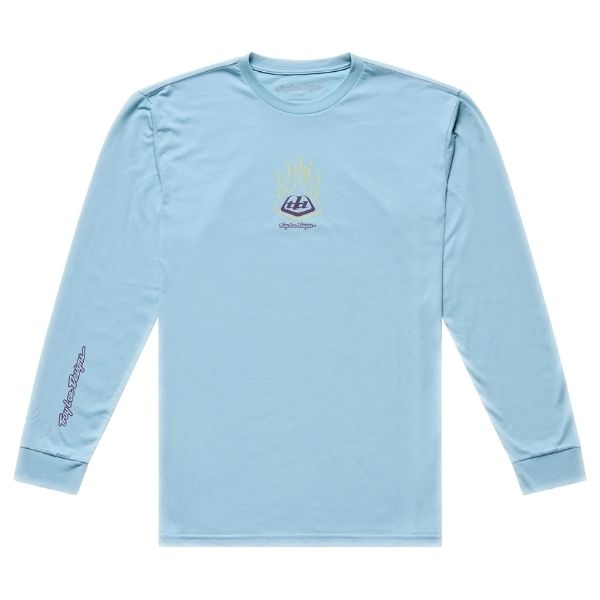 Troy Lee Designs - Flame2 Long Sleeve Tee riding gear in Dawn Blue product view sku 729731002