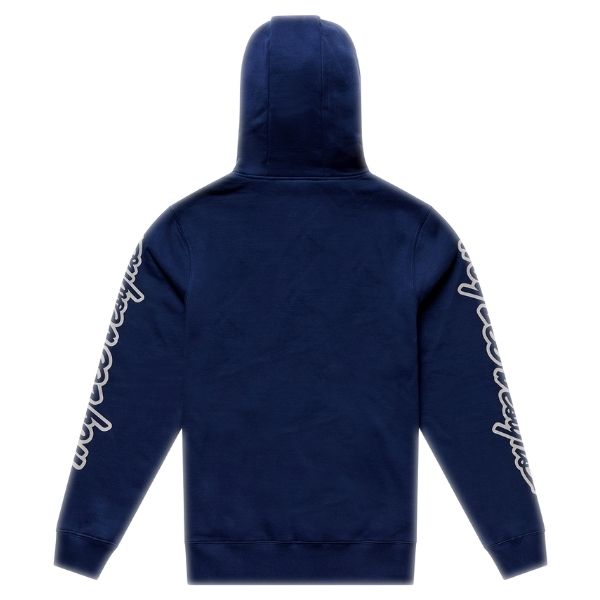 Troy Lee Designs - Badge Zip Up Hoodie riding jacket in Navy alternate product view 2 sku 730568002