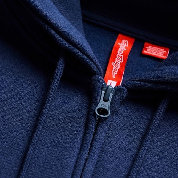 Troy Lee Designs - Badge Zip Up Hoodie riding jacket in Navy alternate product view 5 sku 730568002