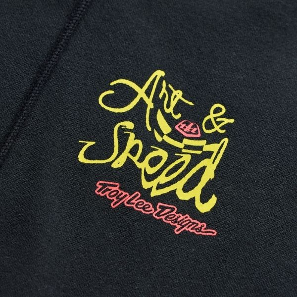 Troy Lee Designs - Heritage Pullover Hoodie riding gear in Black alternate product view 3 sku 731432002