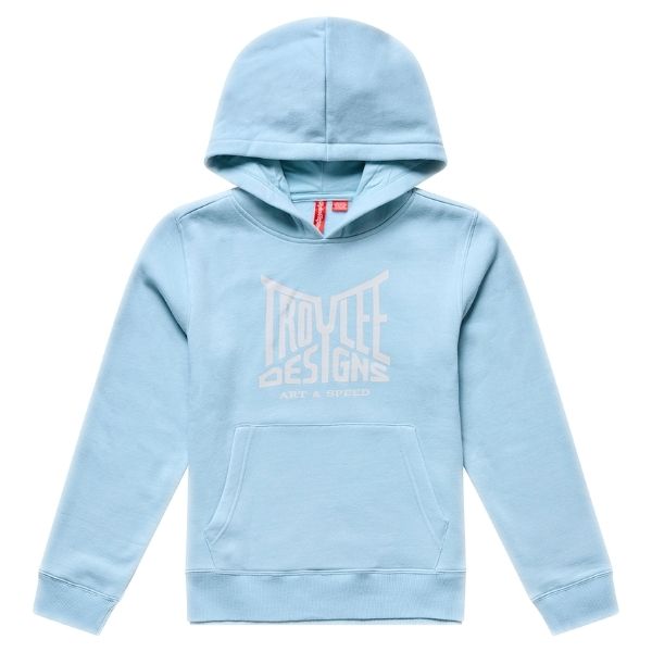 Troy Lee Designs - Handlebar Pullover Hoodie (Youth) riding gear in Dawn Blue product view sku 758701002
