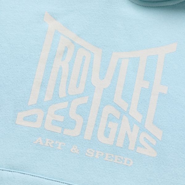 Troy Lee Designs - Handlebar Pullover Hoodie (Youth) riding gear in Blue alternate product view 3 sku 758701002
