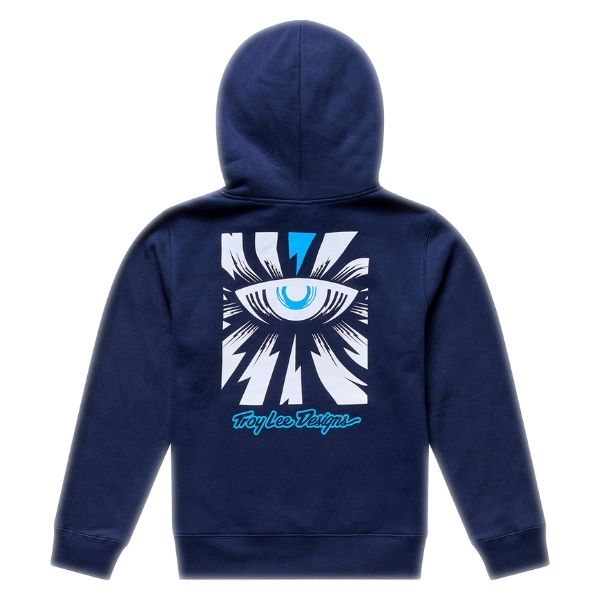 Troy Lee Designs - Cyborg Pullover Hoodie (Youth) riding gear in Navy alternate product view 2 sku 758742002