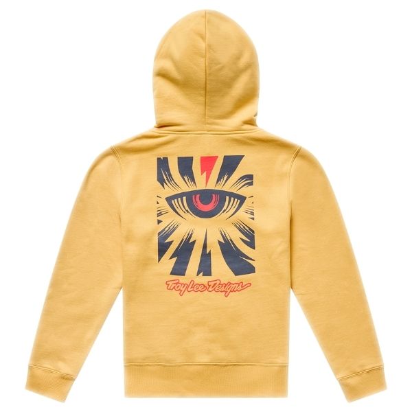 Troy Lee Designs - Cyborg Pullover Hoodie (Youth) riding gear in Orange alternate product view 8 sku 758742002