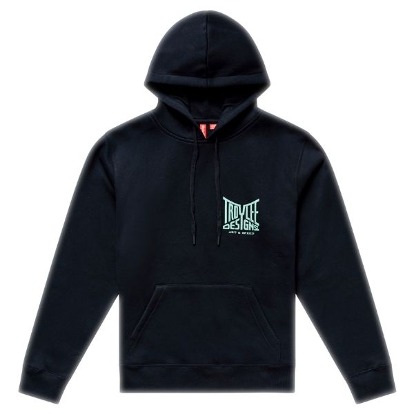 Troy Lee Designs - Handlebar Pullover Hoodie (Womens) riding gear in Black alternate product view 7 sku 763701002