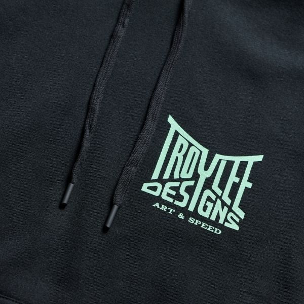 Troy Lee Designs - Handlebar Pullover Hoodie (Womens) riding gear in Black alternate product view 9 sku 763701002