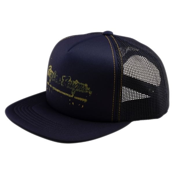 Troy Lee Designs - Repeat Trucker Snapback Hat riding gear in Blue alternate product view 3 sku 787739001