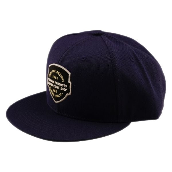 Troy Lee Designs - Imprint Flat Bill Snapback Hat riding gear in Blue alternate product view 3 sku 788981000
