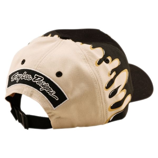 Troy Lee Designs - Finish Line Unstructured Curved Snapback Hat riding gear in Black alternate product view 2 sku 795235000