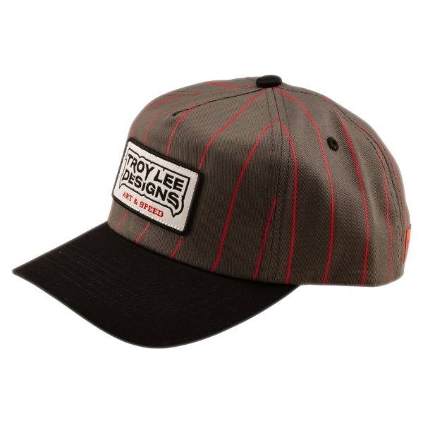Troy Lee Designs - Medieval Unstructured Curved Snapback Hat riding gear in Red alternate product view 3 sku 795741000