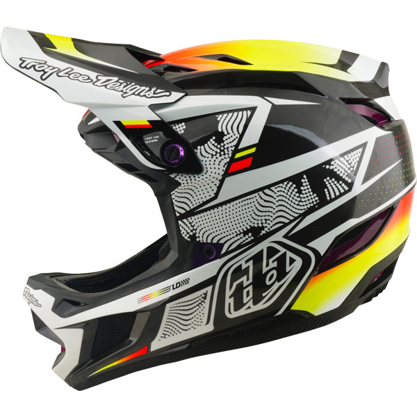 Troy Lee Designs - D4 Carbon Lined Up MIPS Helmet (MTB) mountain bike helmet product shown from another angle sku 139025001