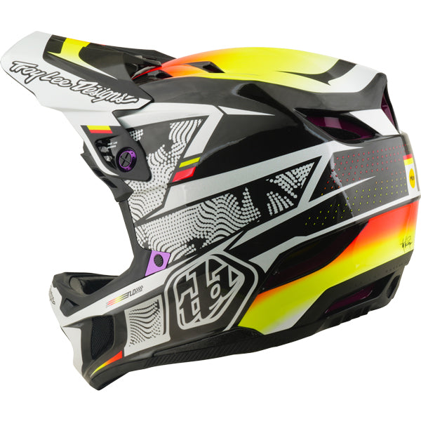 Troy Lee Designs - D4 Carbon Lined Up MIPS Helmet (MTB) mountain bike helmet product shown from another angle sku 139025001