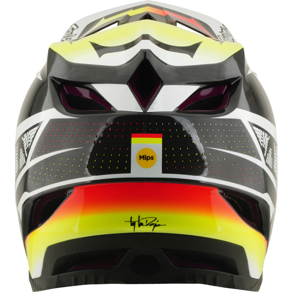 Troy Lee Designs - D4 Carbon Lined Up MIPS Helmet (MTB) mountain bike helmet product shown from another angle sku 139025001