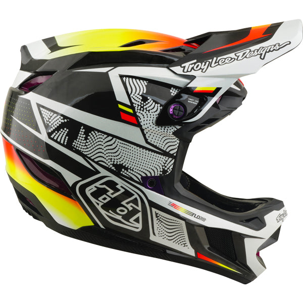 Troy Lee Designs - D4 Carbon Lined Up MIPS Helmet (MTB) mountain bike helmet product shown from another angle sku 139025001