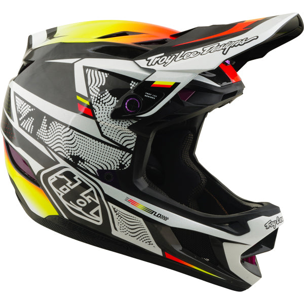 Troy Lee Designs - D4 Carbon Lined Up MIPS Helmet (MTB) mountain bike helmet product shown from another angle sku 139025001