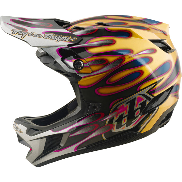 Troy Lee Designs - D4 Carbon Overspray MIPS Helmet (MTB) mountain bike helmet product shown from another angle sku 139030001