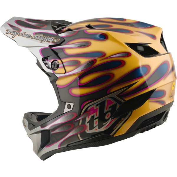 Troy Lee Designs - D4 Carbon Overspray MIPS Helmet (MTB) mountain bike helmet product shown from another angle sku 139030001
