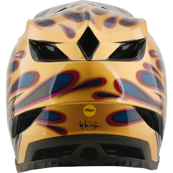 Troy Lee Designs - D4 Carbon Overspray MIPS Helmet (MTB) mountain bike helmet product shown from another angle sku 139030001