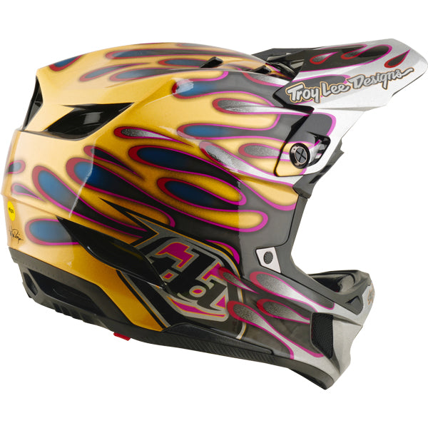 Troy Lee Designs - D4 Carbon Overspray MIPS Helmet (MTB) mountain bike helmet product shown from another angle sku 139030001